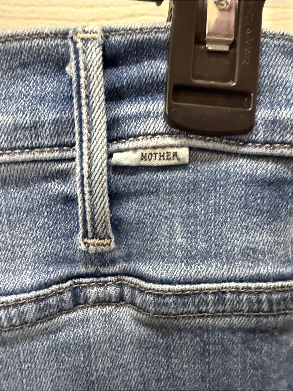 MOTHER The Hustler Ankle Fray Jeans - Light Blue - Picture 5 of 7